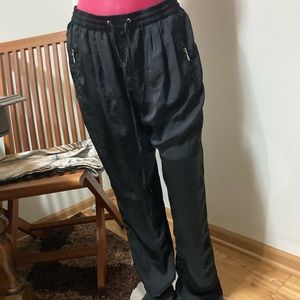 High waist silky joggers